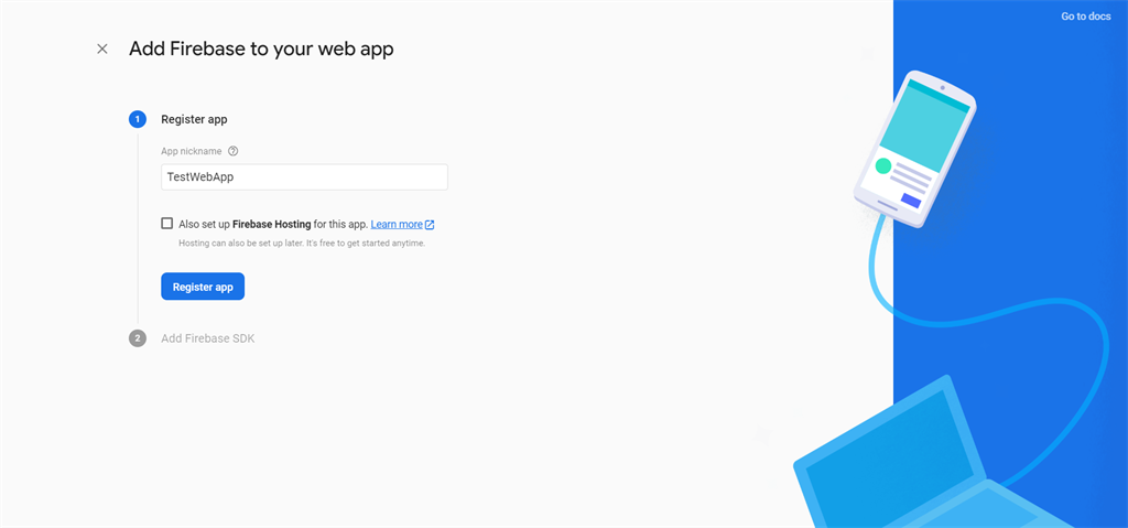 Add Web App